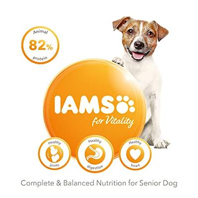 Iams for Vitality Senior Small & Medium met kip hondenvoer 12 kg Iams for Vitality Senior Small & Medium met kip hondenvoer 12 kg