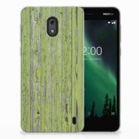 Nokia 2 | Bumper Hoesje | Green Wood - thumbnail