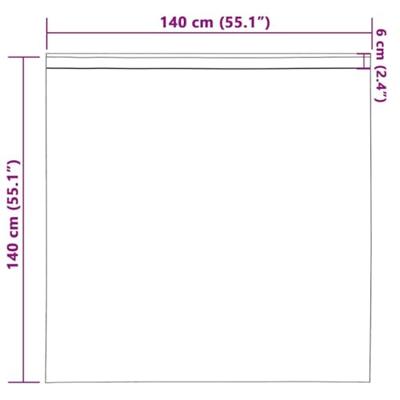 VidaXL Zwart-out gordijnen met ringen 2 pcs lichtblauw 140 x 140 cm