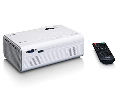 Lenco LPJ-300 - Bluetooth Beamer - Mini Beamer - 2800 Lumen - 30.000 uur Levensduur - Full HD - Bluetooth 5.0-2 x HDMI - USB - SD Port - AV-in - VGA - Wit