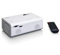 Lenco LPJ-300 - Bluetooth Beamer - Mini Beamer - 2800 Lumen - 30.000 uur Levensduur - Full HD - Bluetooth 5.0-2 x HDMI - USB - SD Port - AV-in - VGA - Wit - thumbnail