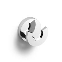 Kledinghaak Clou Flat Dubbele Rond Chroom - thumbnail