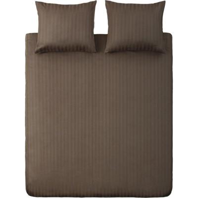 Ten Cate Katoen Satijnen Eenpersoons Dekbedovertrek Streep 140x200/220 cm Lichtgrijs Ten Cate Katoen Satijnen Eenpersoons Dekbedovertrek Streep 140x200/220 cm Lichtgrijs