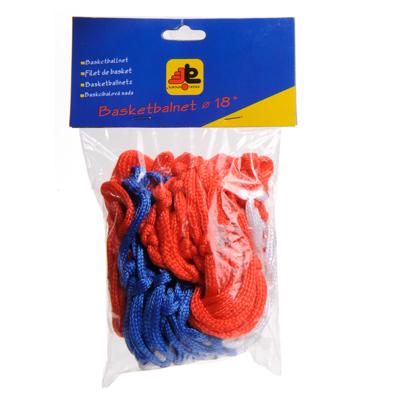 Engelhart Basketbalnet rood/wit/blauw (los net)