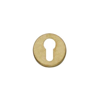 Rozet PC rond messing getrommeld Rozet PC rond messing getrommeld