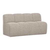 WOOOD Eetkamerbank 'Mojo' Bouclé, 164cm, kleur Beige Melange - thumbnail