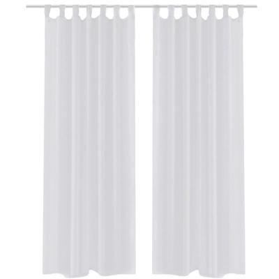 VidaXL Witte vitrage 140 x 225 cm 2 stuks