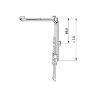 i.S.-Afsluithoek 70 verlengbaar L=115 ZL Maco - thumbnail