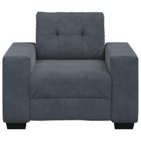 Fauteuil 60 cm fluweel donkergrijs - thumbnail