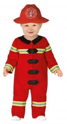 Brandweerman Kostuum Rood Dreumes