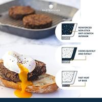 MasterClass - Gietaluminium Grillpan 24cm - Opvouwbaar Handvat - Maste - thumbnail