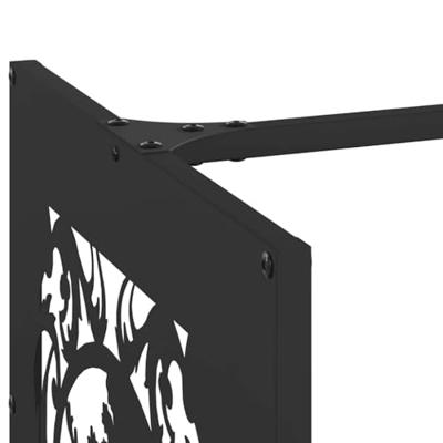 Brandhoutrek 40x40x40 cm koudgewalst staal zwart