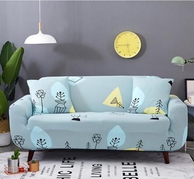 Sofa covers all-inclusive slip-resistente sectionele elastische volledige Bank cover sofa cover en kussensloop specificatie: twee Seat2 + pc's kusse