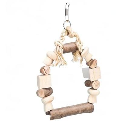 TRIXIE BOOGSCHOMMEL MET BONTE BLOKJES HOUT 13X19 CM 3 ST