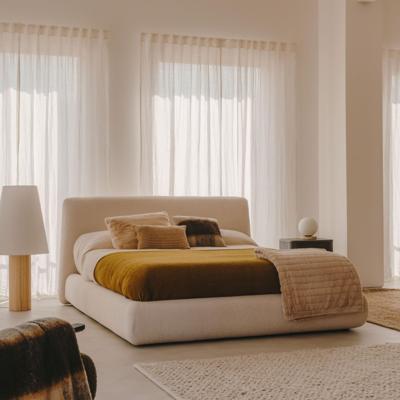 Kave Home Bed 'Martina' Bouclé Tweepersoons, 160 x 200cm