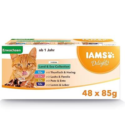 Iams Delights Land & Sea Collection 48x85 gr zakjes kat 2 x (48 x 85 g in gelei)