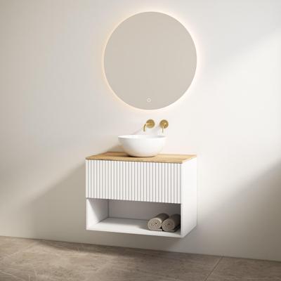 Badmeubelset Best Design Rigatti 100 cm Mat Wit + Halifax Blad