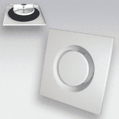 Ventilatierooster RVS ToevoerØ 125 mm, Staal W