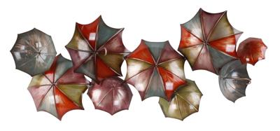 Wanddecoratie metaal paraplu