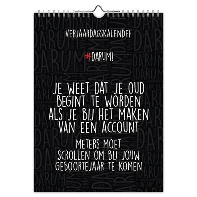 Darum Verjaardagskalender