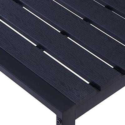 VidaXL Tuinbank 180 cm ps-plaat zwart