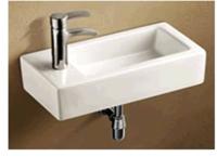 Royal Plaza Capella fontein 36,5x18,5x9cm 1 kraangat links wit 19562 - thumbnail