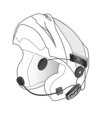 INTERPHONE helm communicatie systeem "u-com 4" helmet com.system interp. u-com 4 single kit