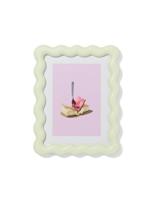 HEMA Fotolijst 15x20cm hout golf (lichtgroen) - thumbnail