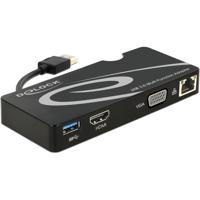DeLOCK Adapter USB 3.0 > HDMI / VGA + Gigabit LAN + USB 3.0 - thumbnail