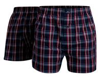Gotzburg Boxers Clubhouse 2-pack geruit rood-blauw - thumbnail