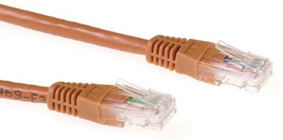 ACT IB4415 U/UTP CAT6A Patchkabel Bruin - 15 meter