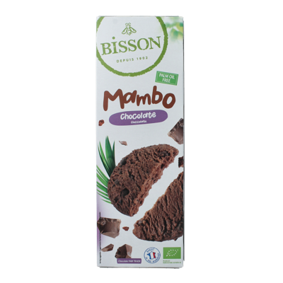Bisson Chocolade zandkoekjes met stukjes chocola bio 150 Gram