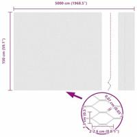 VidaXL Hexagon hek groen 1,5 x 50 m pvc - thumbnail