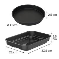 SOGO Human Technology Tafelgrill 4 l 1700 W max. Oververhittingsbeveiliging, Timerfunctie, Traploze temperatuurregeling, BPA-vrij Zwart, RVS - thumbnail