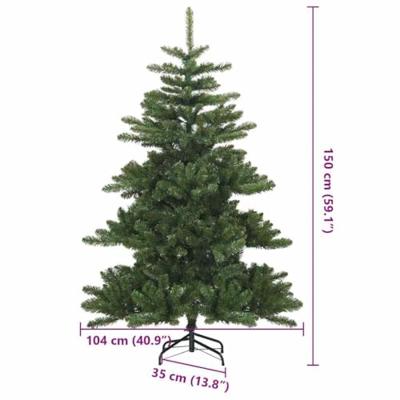 VidaXL Kunstmatige inklapbare kerstboom groen 150 cm pvc en staal