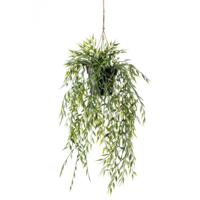 Kunstplant Bamboo hangend in pot - 50cm - thumbnail