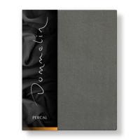 Dommelin Dommelin Topper Hoeslaken Uni Percal 200TC 554 Leisteen 180x220/9 - thumbnail