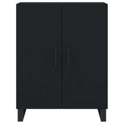 Dressoir 69,5x34x90 cm bewerkt hout zwart