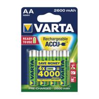 Varta RECH.AC.Power AA2600mAh BLI4 Oplaadbare AA batterij (penlite) NiMH 2600 mAh 1.2 V 4 stuk(s) - thumbnail