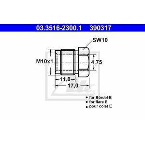 Ate wartelmoer retaining screw drill 4.75mm