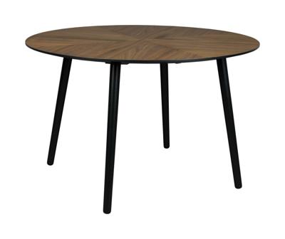 Dutchbone Ronde Eettafel 'Clover' Notenhout, 120cm