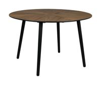 Dutchbone Ronde Eettafel 'Clover' Notenhout, 120cm - thumbnail