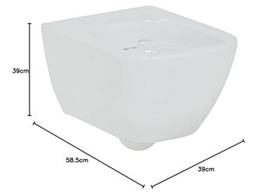 Geberit Smyle Wandcloset - verkort - 49cm - rimfree - diepspoel - wit 500.379.01.1