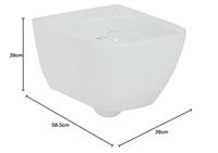 Geberit Smyle Wandcloset - verkort - 49cm - rimfree - diepspoel - wit 500.379.01.1 - thumbnail