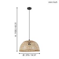 Eglo HanglampClaverdon Ø 37cm - 43253 - thumbnail
