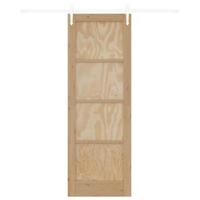 Schuifdeur ORKDAL Bruin 73,5 x 211 cm Massief grenenhout - thumbnail