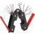 Warwick RockCare MultiTool Metric Red 13-In-1 Multitool set met snaarwinder voor gitaar en bas - thumbnail