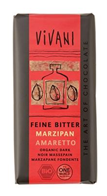 Pure chocolade met marsepein & amaretto - 100 gram