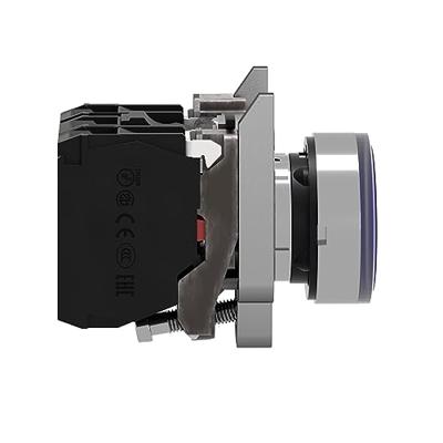 Schneider Electric XB4BW36B5 Harmony XB4BW36B5 Druktoets Bedieningsknop vlak 1 knop Blauw Druk-ontgrendeling 1 stuk(s)