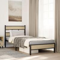 Bedframe zonder matras hout sonoma eikenkleurig 107x200 cm - thumbnail